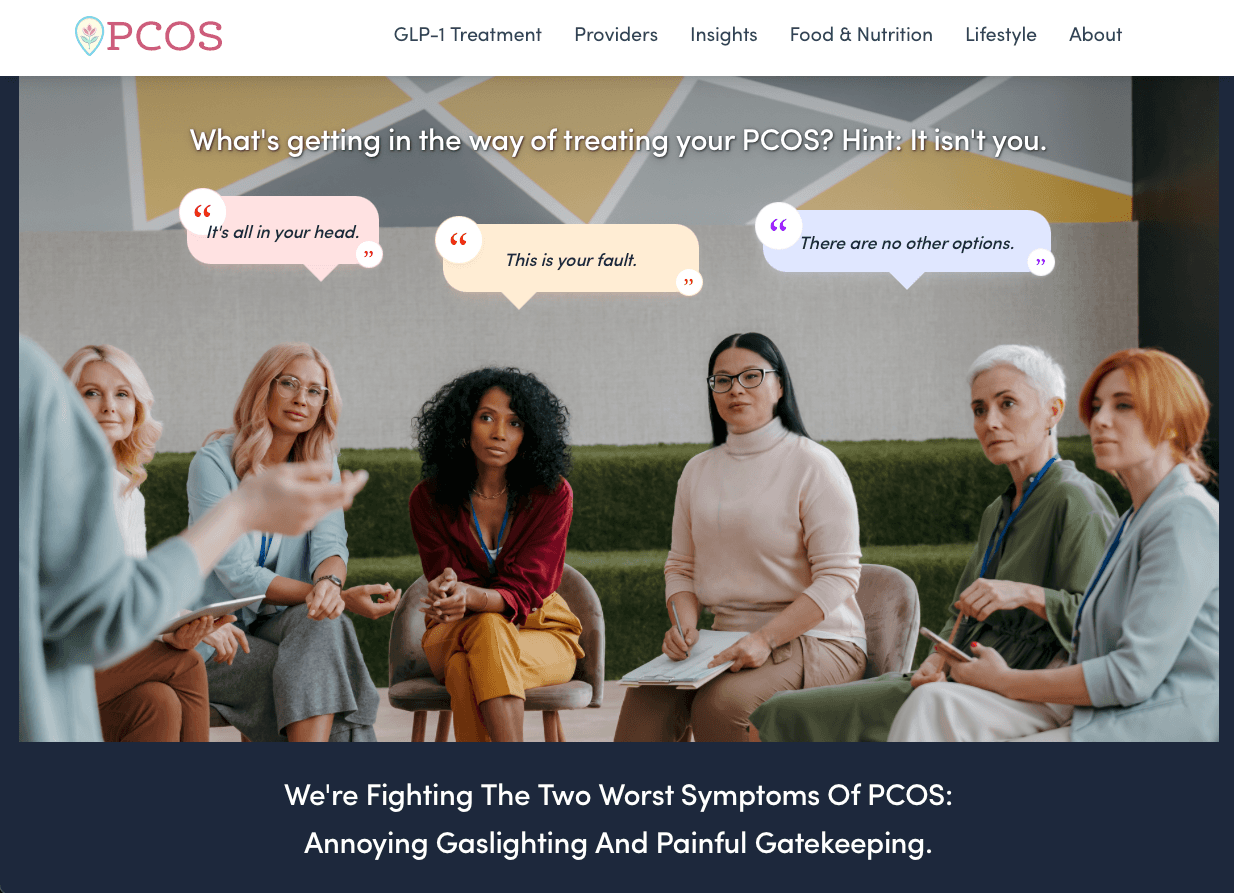 PCOS.com website