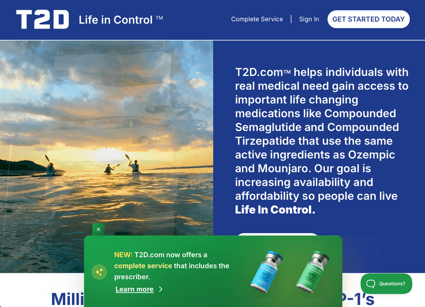 T2D.com screenshot